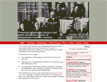 Tablet Screenshot of cordellhullinstitute.org